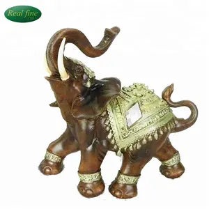 Estatua de Ganesha de elefante de resina para recuerdo, venta al por mayor
