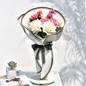 Shinewrap Cercles Concentriques Imprimé Tissu Fleur Cadeau Papier D'emballage - Product Image 5