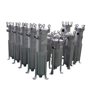 CE Certified Stainless Steel Single Bag Filter Housing with Bead Blasting Surface