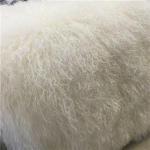 Pelliccia di pelle di capra con capelli lunghi mongoli da 60*120cm - Product Image 4