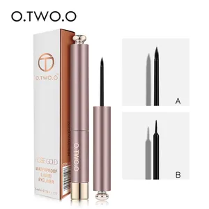 O. TWO. O Su Geçirmez Uzun ömürlü Eyeliner 2 tipi fırçalar Sıvı Eyeliner