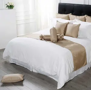 High Quality 100% Cotton White Fitted Cover Duvet Cover Bedding Set Luxury Hotel Linen