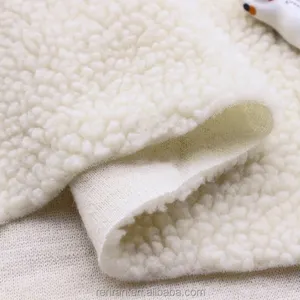 100% Acrylic wholesale lamb sherpa fleece fabric