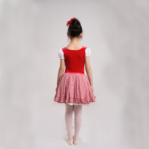 Công chúa diềm Xếp Nếp ăn mặc trẻ em của trường cô gái trang phục khiêu vũ in được thực hiện spandex nylon Ballet giai đoạn sử dụng - Product Image 5