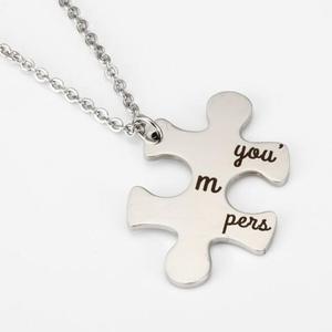 2PCS You Are <strong>My</strong> Person Puzzle Pendant Necklace Jewelry Set - Valentines Day <strong>Best</strong> <strong>Friend</strong> <strong>Gift</strong> - Product Image 4