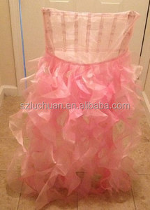 Cubierta de Organza para sillas, decoración personalizada para eventos de boda - Product Image 3