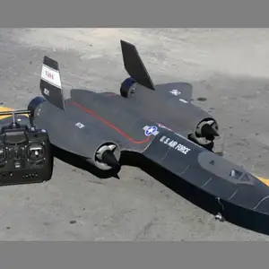 Nouvel avion rc à grande échelle 8CH 2.4G SR71 RTF