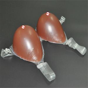 Combinaison noire pour adultes, combinaison à gros mamelons en silicone, gros seins - Product Image 3