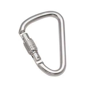 Mousqueton en aluminium de type HMS à verrouillage par vis pour l'escalade en montagne, 25KN - Product Image 1