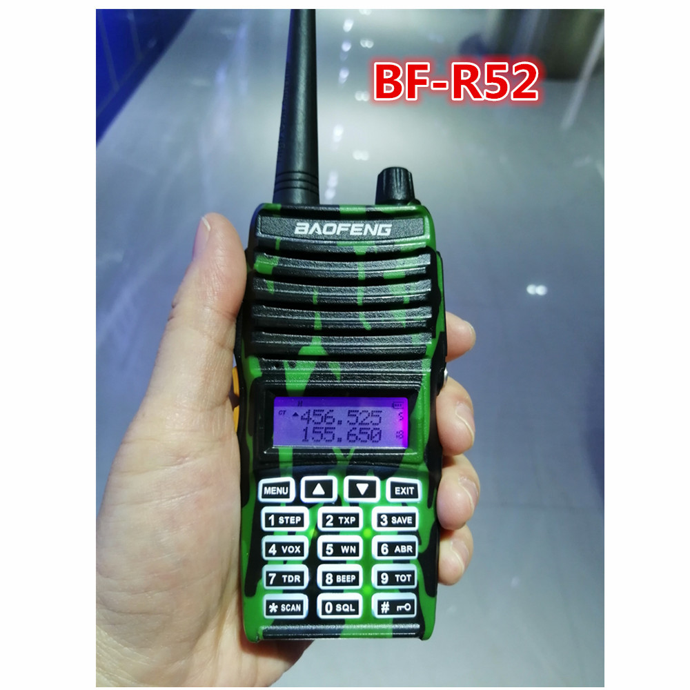 BAOFENG R-52 mise à jour UV82 double lancement PTT talkie-walkie bi-bande camo