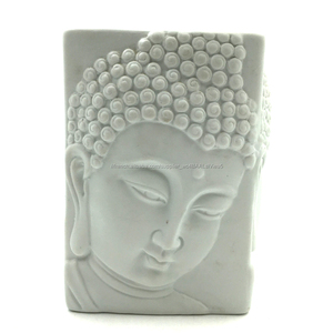 2018 nouveau design carré bouddha texturé blanc mat en céramique brûleur à mazout sur la <span class=keywords><strong>promotion</strong></span> - Product Image 1