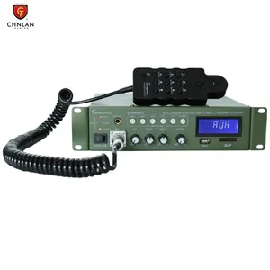 CT/SR328A 12v 24v Public Address Evacuation Disperse Sound Pager Car Alarm System Car Amplifier 500ワット