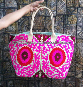<b>Indian</b> Cotton Suzani <b>Bags</b> - Product Image 1