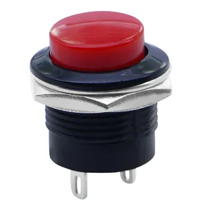 HONGJU PB-02-PM-R-Interruptor de botón de alta calidad, 3A, T85
