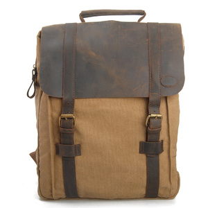 New Style Wax <strong>Canvas</strong> Mans Waterproof Travelling Backpack Backpack <strong>Back</strong> <strong>Pack</strong> - Product Image 3