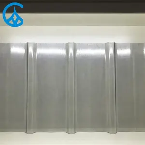 Clear polycarbonate corrugated synthetic fiberglass roof panels frp sunlight translucent roofing sheets