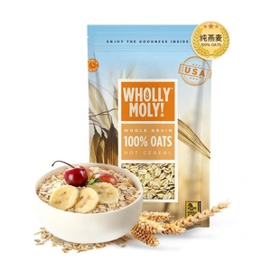 OEM MOQ 500 Digital Printing Stand up Oat Hot Cereal Packaging <b>Pouch</b> - Product Image 4