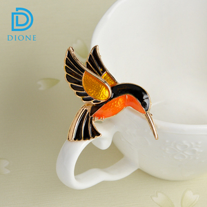 <span class=keywords><strong>L</strong></span>'europe styles Coloré émail broches goutte d'huile fantaisie <span class=keywords><strong>grue</strong></span> <span class=keywords><strong>oiseau</strong></span> broche broches - Product Image 2