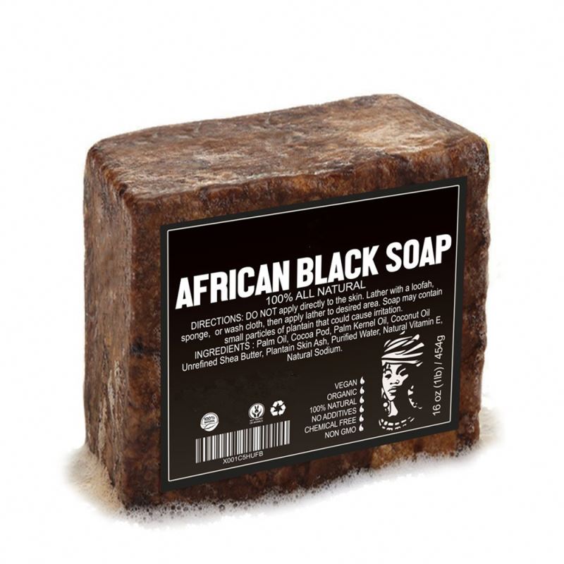 Натуральное Африканское черное мыло ручной работы OEM