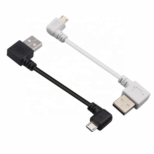 90 Degree Right/left Angle USB to L Shape Micro USB Data Charging Cable