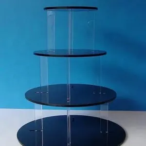 4 Tier Acrylic Cake Stand Wedding Birthday Party Cupcake Cake Display Stand