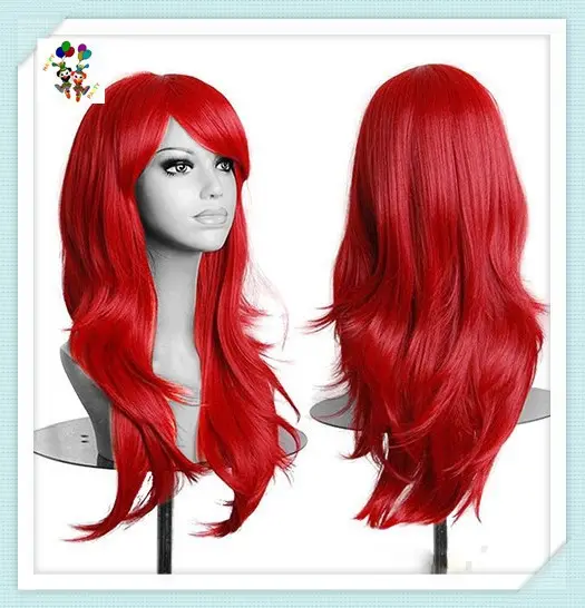 Colors Long Wave Party Fancy Dress Costume Synthetic Cosplay Wigs Factory HPC-0038