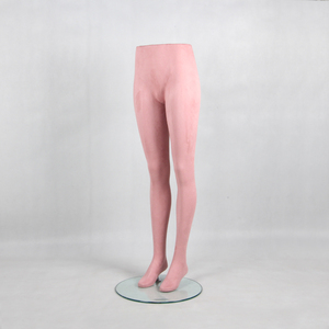 Piernas de maniquí femenino cubiertas de tela de terciopelo rosa de alta calidad para pantalones, exhibición de pantalones, piernas de Maniquí de pie para <span class=keywords><strong>mujer</strong></span> - Product Image 3