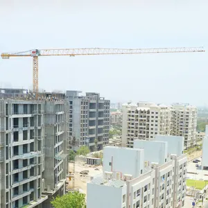 Cẩu tháp Giá QTZ6015-10T boom chiều dài 60 m dubai Cẩu Tháp Nhà Máy