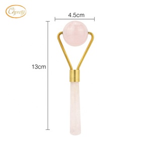Chuyên Nghiệp 3 Trong 1 Hot Bán Cầm Tay Hàn Màu Hồng Đá Ngọc Trên Khuôn Mặt Massage Con Lăn Vẻ Đẹp Vòng Ngọc Con Lăn - Product Image 2