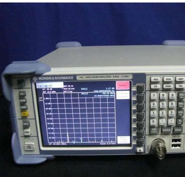 R & s fsl6 analisador de espectro, 9 khz a 6 ghz com gerador de rastreamento