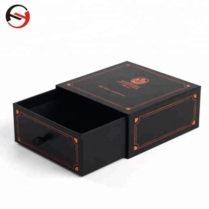 Luxury Black Cardboard <strong>Slide</strong> Drawer for Jewelry Cosmetics Candles Ribbon-Designed Pull Gift <strong>Box</strong> Matt Lamination Custom Packaging - Product Image 5