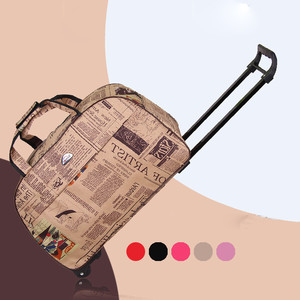 Modern Fashion Women Men Carry-Ons Travel Luggage Trolley <strong>Rolling</strong> <strong>Suitcase</strong> with Waterproof Polyester Wheels Lightweight 2018 Hot - Product Image 1