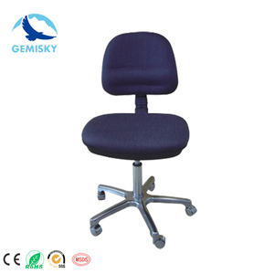 Cadeira ajustável de couro de pu, antiestática, escritório, banheiro de laboratório com descanso para pé, cadeira de sala de limpeza <span class=keywords><strong>esd</strong></span> para laboratório