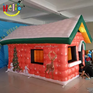 गर्म बिक्री क्रिसमस की सजावट में inflatable क्रिसमस कॉटेज घर
