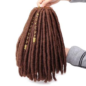 Nuove <span class=keywords><strong>Extension</strong></span> per Capelli Intrecciati AFO <span class=keywords><strong>Nere</strong></span> da 12 Pollici, Grandi Dreadlocks Sintetici in Fibra Proteica Tinta - Product Image 6