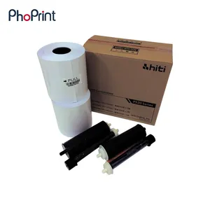 Photo Booth Accessories Media Set Printer 4 x 6" Paper Ribbon & Paper Case for P520 Series (2 Rolls)