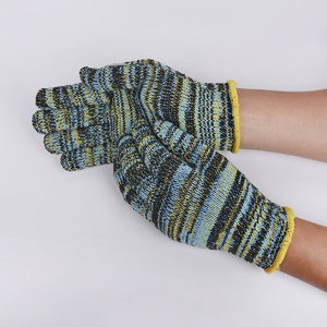 Guantes de algodón de colores mezclados de punto de trabajo de seguridad coloridos promocionales populares del mercado de Malasia protegen la construcción de manos de trabajo - Product Image 4