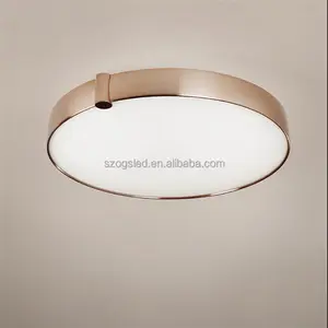 Wholesale Indoor Ceiling Lamp Iron Round Lighting Lamp with Acrylic LED Luxury Ceiling Lights Rose Gold Modern 75 Energy Saving