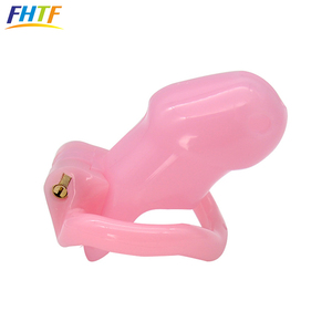 V2 100% مواد من الصمغ البلاستيك قفص قفص ذكر العفة جهاز - Product Image 4