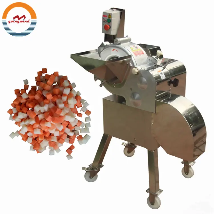 Automatic fruit and vegetable cubing machine auto industrial fruits vegetables cube dice cutting dicing cutter price for sale