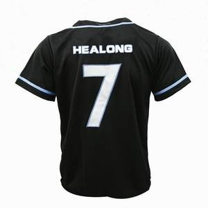 2015/2016 wholesaleファッションボタンダウンsublimation custom uniform baseball jersey - Product Image 5