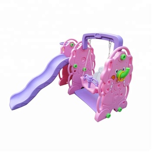 Cartoon Children Plastic <strong>Swing</strong> <strong>and</strong> <strong>Slide</strong> Set PE Material Supplied by China - Product Image 4