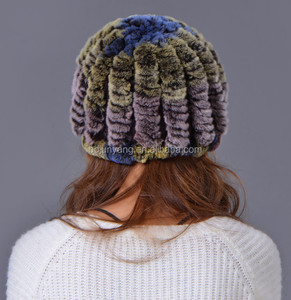 Cheap Vogue berets fox fur hat - Product Image 4