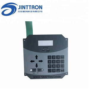 Kích thước lớn chết cắt bốn góc vuông màng bàn phím/kepad chuyển đổi với hình dạng tùy chỉnh cửa sổ trong suốt và nút dập nổi - Product Image 2