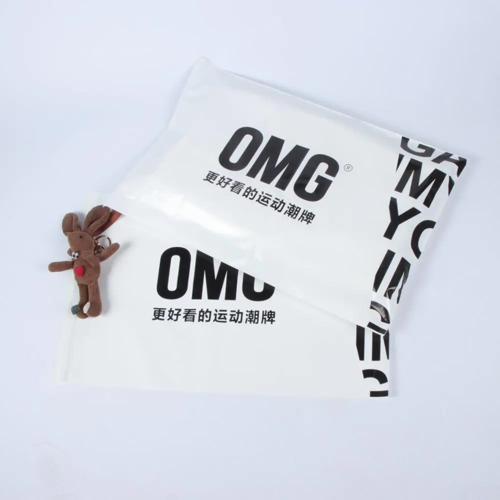 Bolso para envelopes não tóxico, embalagem de envelopes de couro ems de plástico biodegradável com impressão personalizada