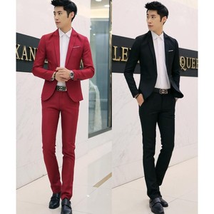 Ensemble de Vêtements pour Hommes M-3XL, Deux Pièces, Un Bouton, <span class=keywords><strong>Costume</strong></span> Décontracté et d'Affaires, <span class=keywords><strong>Manteau</strong></span> et Pantalon Long, Fournisseur en Gros - Product Image 3