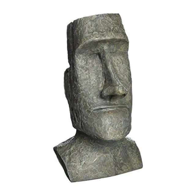 Easter Island Moai Monolith Sculpture Resin Bust Figure Statue