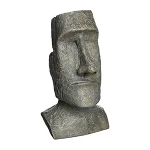 부활절 섬 Moai Monolith 조각 수지 흉상 그림 동상
