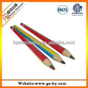 Moda grande 1 cm diámetro personalizada enorme jumbo lápiz de <span class=keywords><strong>color</strong></span> lápiz de madera caliente-venta - Product Image 5