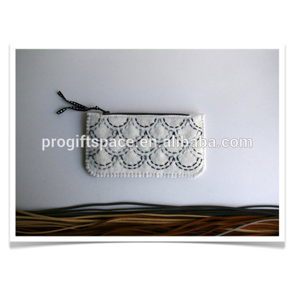 2023 шерстяной фетровый кошелек, кошелек, белый цвет, сделанный в Китае